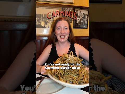 Huge Italian portions in New York City! Carmine’s NYC Times Square #food #italianfood #nycfood