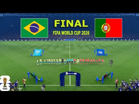BRAZIL vs PORTUGAL - FINAL  | FIFA World Cup 2026 USA | Full Match All Goals | PES Gameplay