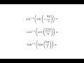 Inverse Trigonometric Functions Concepts