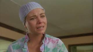 Theresa Russell in swim cap