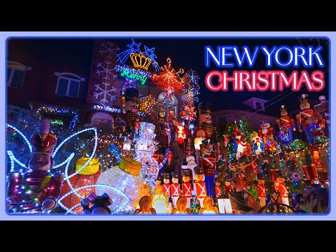 NYC Christmas &#127876;&#127775; 2023 Dyker Heights Christmas Lights Tour, New York