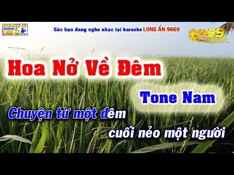 Karaoke Hoa Nở Về Đêm tone Nam – Beat tone thấp dễ hát Karaoke 9669