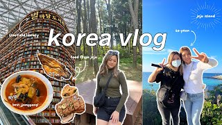 KOREA TRAVEL VLOG PART 3: starfield library, meeting so yeon from singles inferno & jeju island food