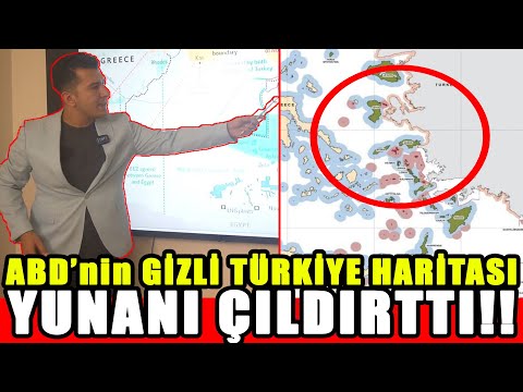 ABD'nin Yayınladığı GİZLİ HARİTA! Yunan Çılgına Döndü!!!