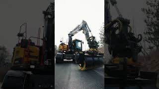 Volvo EWR130E & engcon EC214 & zametacia kefa