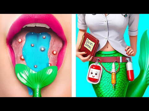 Mermaid Hospital For Superheroes / What If Gadgets From Tik Tok Were People!