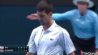 Australian Open 2020 -  Novak Djokovic vs Tatsuma Ito