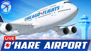 🔴LIVE BUSY HOLIDAY RUSH at CHICAGO O'HARE AIRPORT | SIGHTS & SOUNDS of PURE AVIATION | AVGEEK PLANES