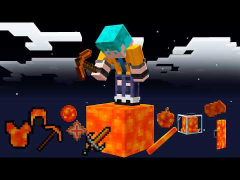 UM BLOCO de LAVA no Minecraft!