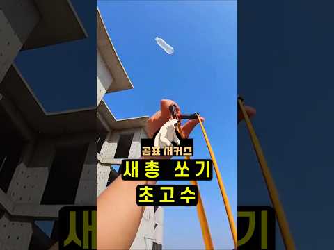 이게 그냥 새총? 나무까지 쪼개는 자전거 고무로 만든 무기
