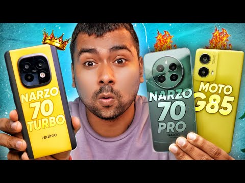 realme Narzo 70 Turbo vs realme Narzo 70 Pro vs Moto G85 : Full Comparison