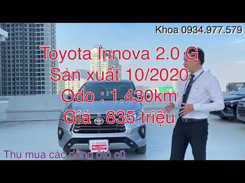 Bán xe Toyota Innova 2.0G ĐK 10/2020 chiếc xe vừa mua đã được rao bán, xe siêu lướt sơn zin 100%