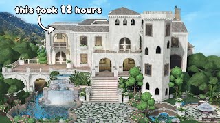 building for 12 HOURS STRAIGHT! my dream home | ROBLOX Bloxburg