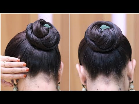 Beautiful Low Bun Hairstyles For Ladies | Juda Hairstyle For Long Hair |  Hair Bun Style | Juda - YouTube