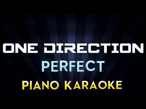 One Direction – Perfect | Lower Key Piano Karaoke Instrumental Lyrics Cover Sing Along