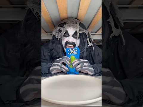 Monster makes red pickles 😋👻 #shorts