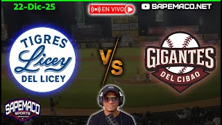 LICEY vs GIGANTES, Narrando LIDOM En Vivo (22-Dic-25)