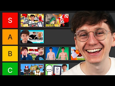 Ranking EVERY Youtube Series I've Done