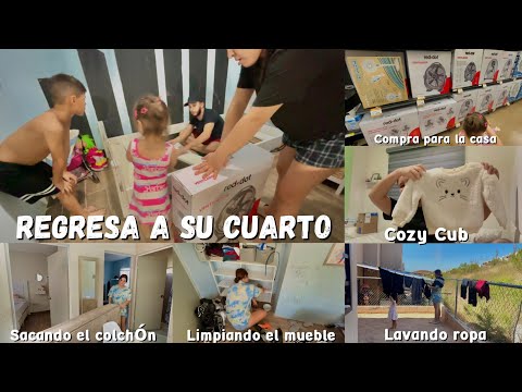 NUEVA COMPRA PARA LA CASITA ✅ Mi hijo regresa a su cuarto 🛌 Limpiando el mueble sucio 🥵 CozyCub