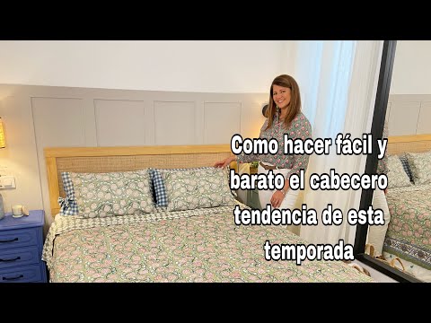 DIY Cómo hacer un cabecero facil y barato / Tendencia deco 2022