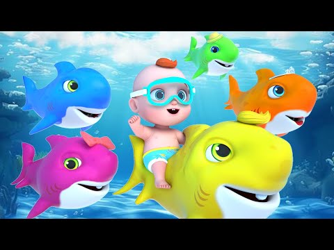 Baby Shark Song🐋| Learn Colors with Baby Shark | GoBooBoo Nursery Rhymes & Kids Song