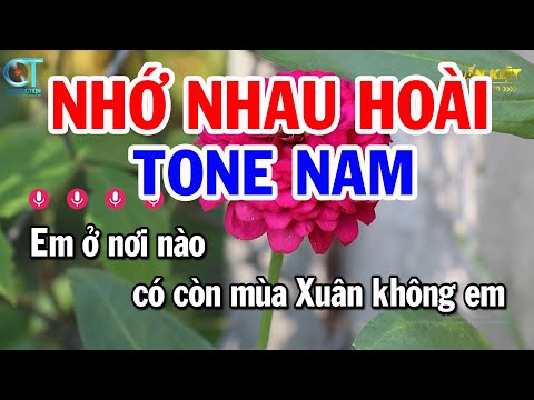 Karaoke Nhớ Nhau Hoài Tone Nam ( Am ) Nhạc Sống Mới Nhất || Karaoke Tuấn Kiệt