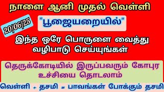 நாளை 20.06.2025 ஆனி முதல் வெள்ளி + தசமி.. கோடீஸ்வர யோகம் பெற, இந்த ஒரே பொருளை வைத்து வணங்குங்கள்..