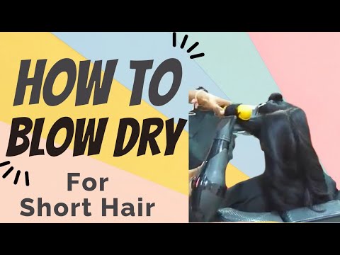 How to Blow Dry Short Hair Professionally