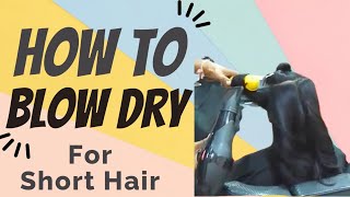 How to Blow Dry Short Hair Professionally