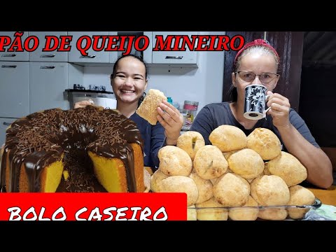 COMO FAZER PÃO DE QUEIJO MINEIRO E BOLO DE CENOURA RECEITA FÁCIL RÁPIDO DELICIOSO 🤤