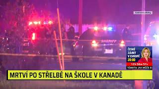 Masakr na škole v Kanadě: Útočnice zastřelila devět lidí. Další desítky jsou v nemocnici