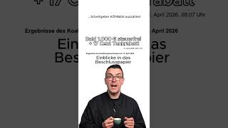 1.000 € steuer- und abgabenfrei + Tankrabatt. Was steht genau im Beschlusspapier? #1minutesteuern