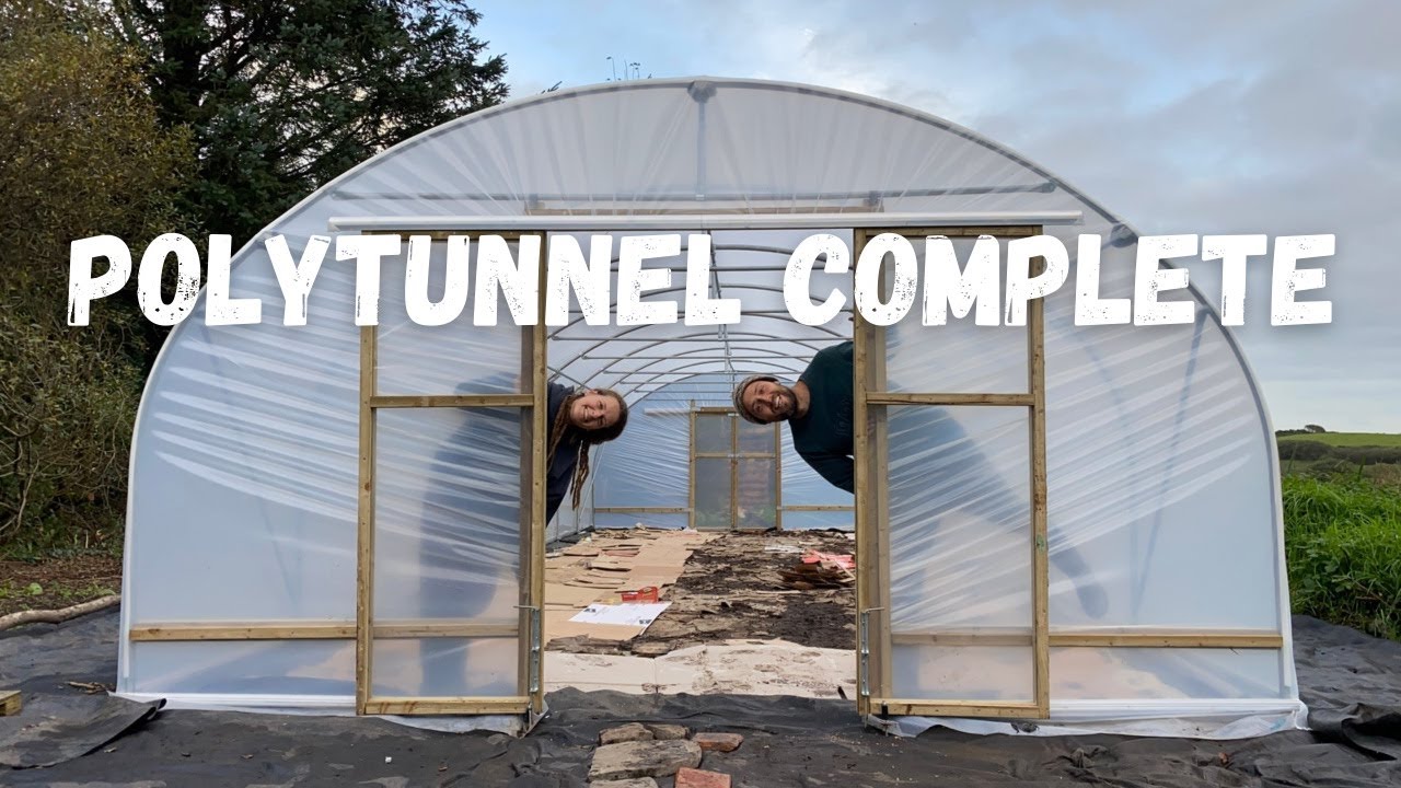 Building a Polytunnel | Our First Tunnels 40ft completed | Ready for Winter in Ireland
