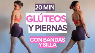 20 min GLÚTEOS MARCADOS Y PIERNAS DEFINIDAS CON BANDAS Y SILLA en casa – SÚPER EFECTIVO | ILI LIFE