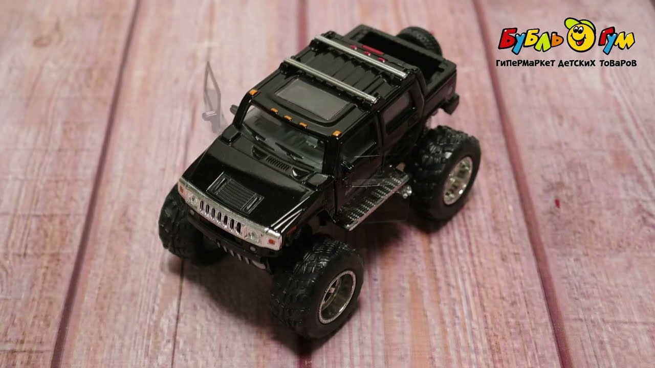 Автомобиль Hummer H2 Sut Off Road 2005 KINSMART инерционный в ассортименте - видео Автомобиль Hummer H2 Sut Off Road 2005 KINSMART инерционный в ассортименте - видео