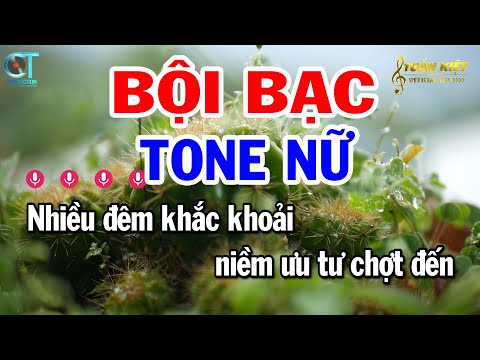 Karaoke Bội Bạc Tone Nữ ( F#m ) Nhạc Sống Mới | Tuấn Kiệt Karaoke