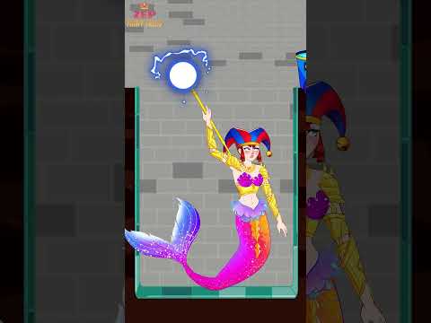 Help mermaid Pomni taught tricky greedy Tv Woman a lesson | The Amazing Digital Circus #shorts