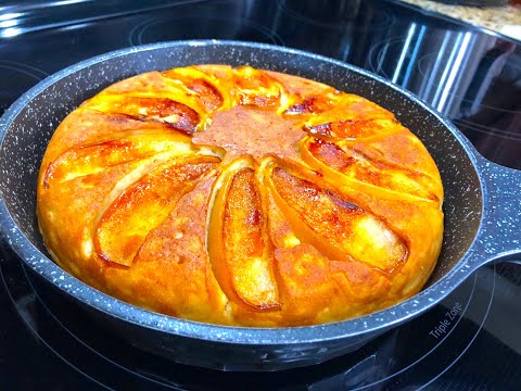 За 5 мин ЯБЛОЧНЫЙ ПИРОГ на сковороде. Быстрый и Вкусный Завтрак!