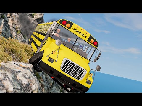 Cars vs Cliff Roads #78 - BeamNG DRIVE | SmashChan