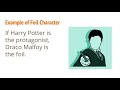 Foil Characters in Literature