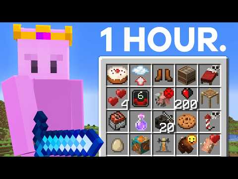 1 Hour to Speedrun Minecraft's Hardest Tasks