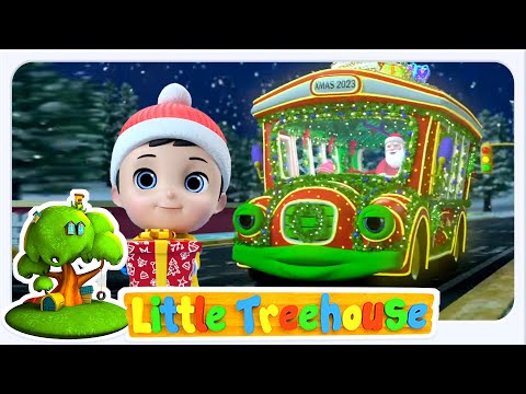 Christmas Wheels On The Bus, Xmas Vehicle Songs and Cartoon Videos for Kids