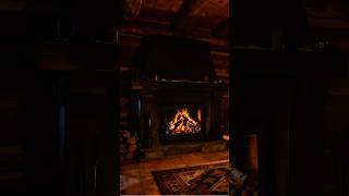 Cozy Cabin Fireplace 🔥 | Relaxing Fire Sounds for Sleep & Relaxation #shorts #cozycabin