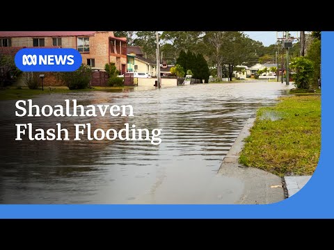 YouTube video thumbnail: NSW Storms: Flooding in Sanctuary Point on the South Coast