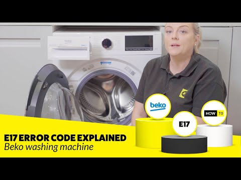 E17 Error on a Beko Washing Machine - How YOU Fix it!