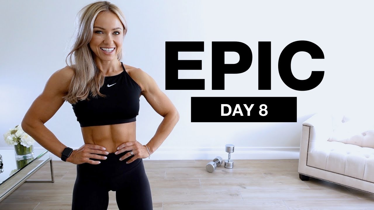 Day 8 of EPIC - Dumbbell Upper Body Workout - Caroline Girvan