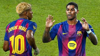 Marcus Rashford Scores First Goal for Barcelona