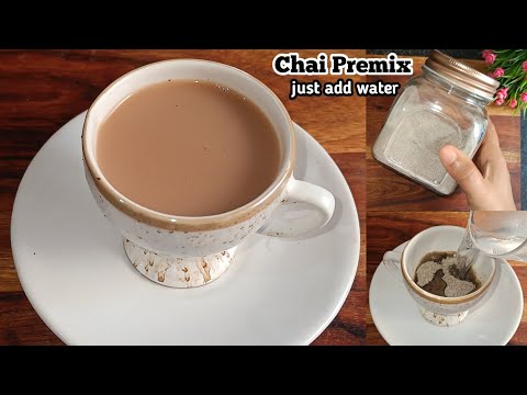 Chai Tea Premix Powder Recipe - Just Add Hot Water | Quick Travel Tea Powder Mix - Chai in 1 Min