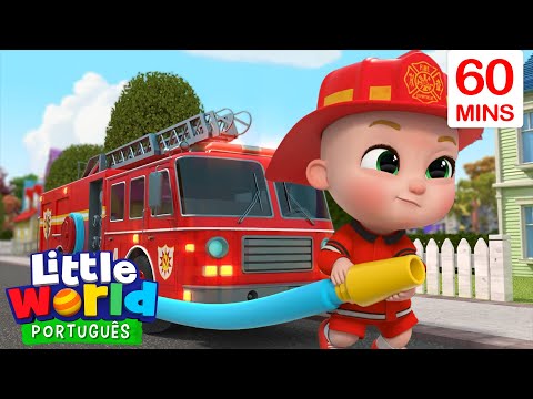 Caminhão de Lixo, Caminhão de Bombeiros e Ambulância| O Mundo de Nina e Nico –Little World Português