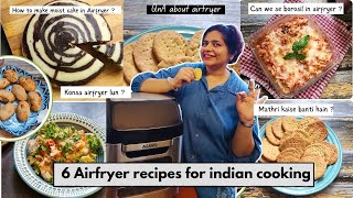 6 Airfryer recipes for Indian kitchen  For beginners #airfryerrecipes